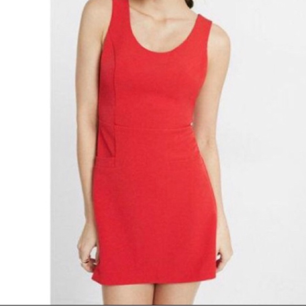 Express Mini Pocket Dress - Red